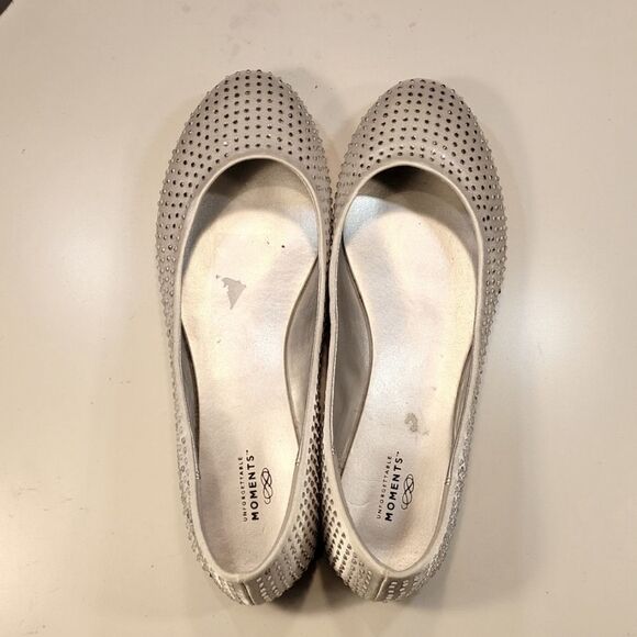 UNFORGETTABLE MOMENTS WOMEN"S BALLET FLATS WITH  RHINESTONES EMBELLISHMENTS - Picture 7 of 12